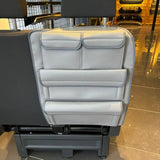 Organizador de almacenamiento para asiento trasero de cuero sintético New Crafter Single/Silla de capitán - Gris oscuro