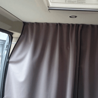 Nieuw voor Fiat Ducato Ram ProMaster Camper, Campervan, Maxi-Cab Scheidingsgordijn Premium met Rail