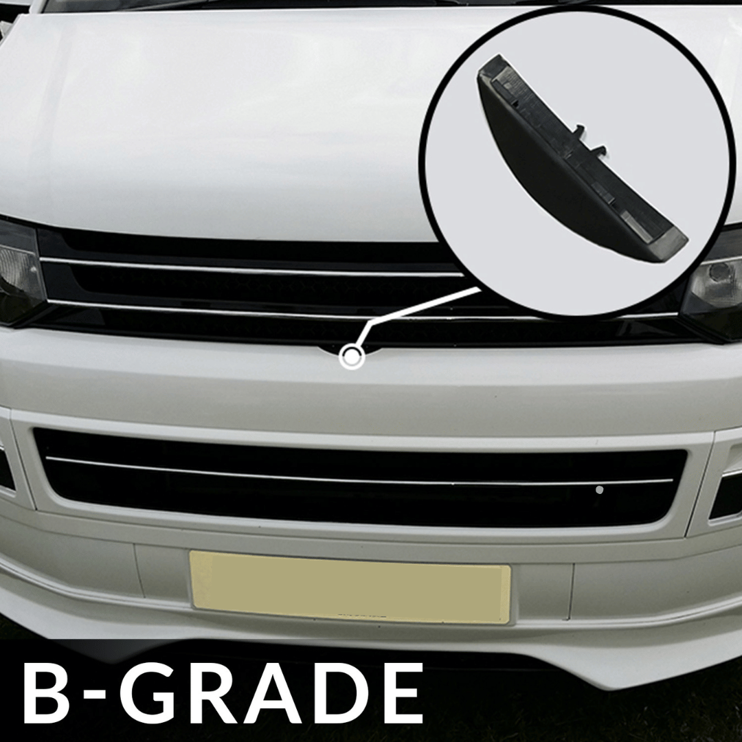 VW Volkswagen T5.1 Front Badgeless Grille (Piano Black) *Clearance* [B Grade]