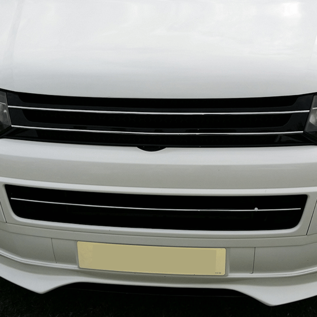 VW Volkswagen T5.1 Front Badgeless Grille (Piano Black) *Clearance* [B Grade]