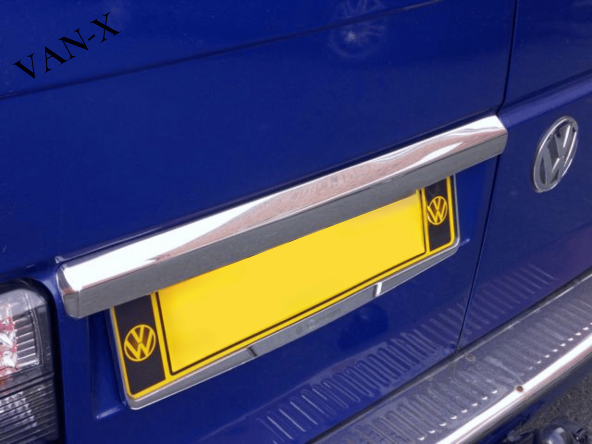 T4 Rear VW T4 Transporter Barndoor Number Plate Trim Stainless Steel – VAN-X GmbH