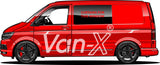 VW T6 Transporter Conversão de Van Cortinas Premium Van-X - Preto/Preto