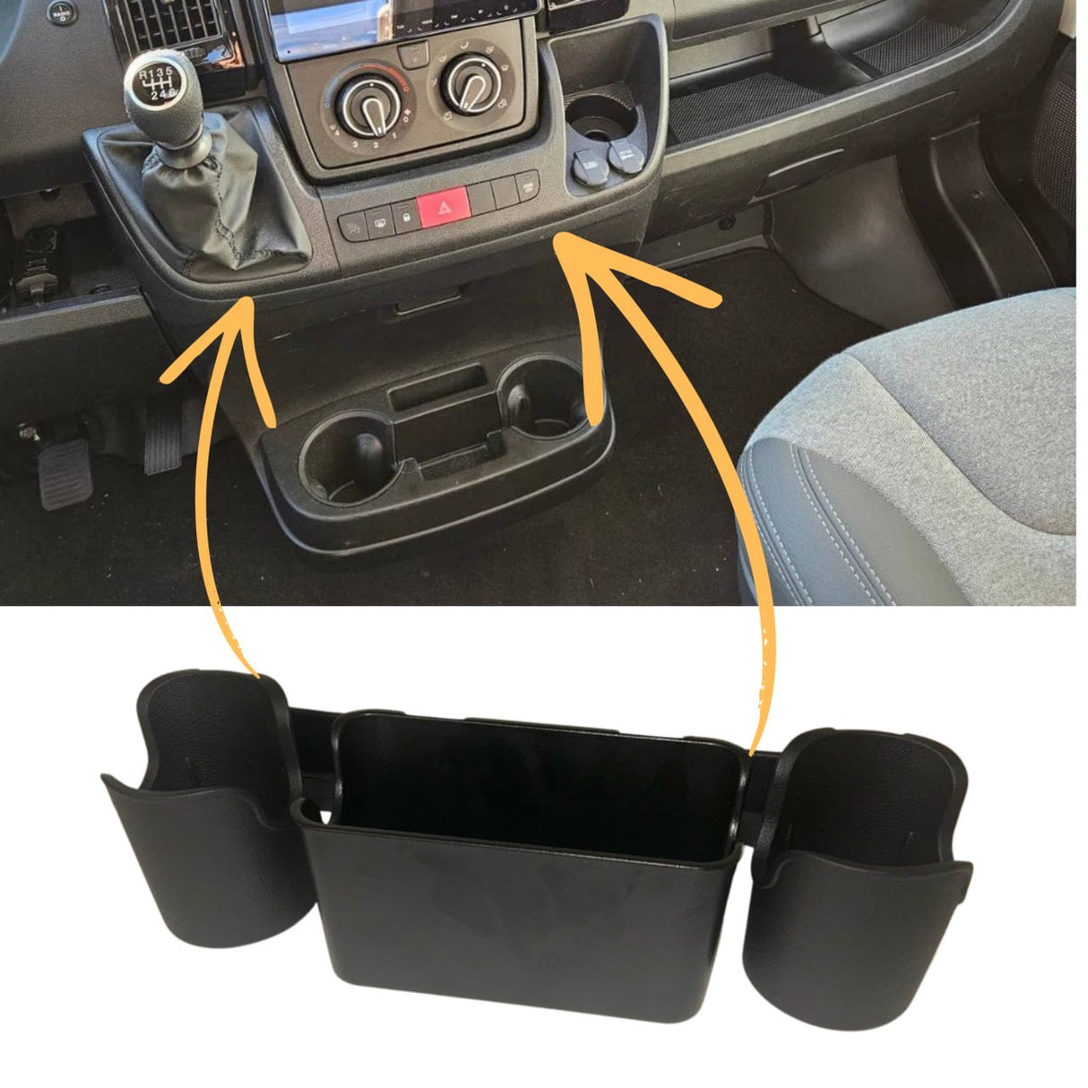 Per Peugeot Boxer OEM Plus Portabicchiere e Vassoio – Accessori Interni | Van-X