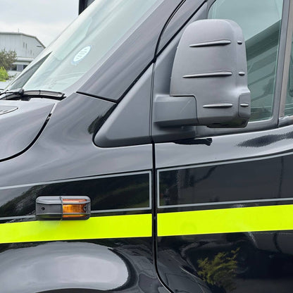 Mercedes Sprinter Nieuwe Vorm Spiegelkappen - Zonder Richtingsaanwijzer (Set van 2) - Hammerite