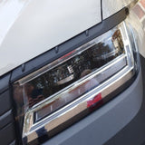 For MAN TGE Headlight Eyebrow Trim – Matte Black - Van Styling Accessory by Van-X