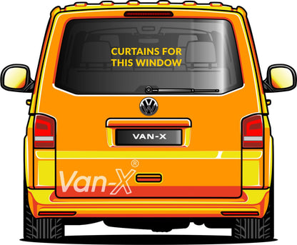 VW T4 Transporter Van Conversion Premium Tende Van-X - Nero/Nero