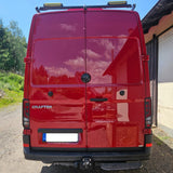 For MAN TGE Rear Light Guards - Matte Black Protection (2018+)