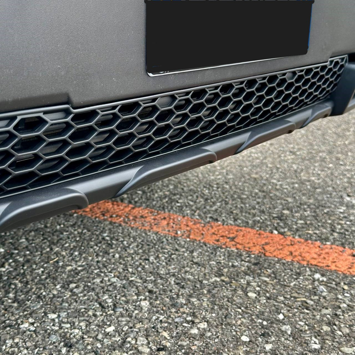 Fiat Ducato Lower Bumper Honeycomb Grille - Matte Black