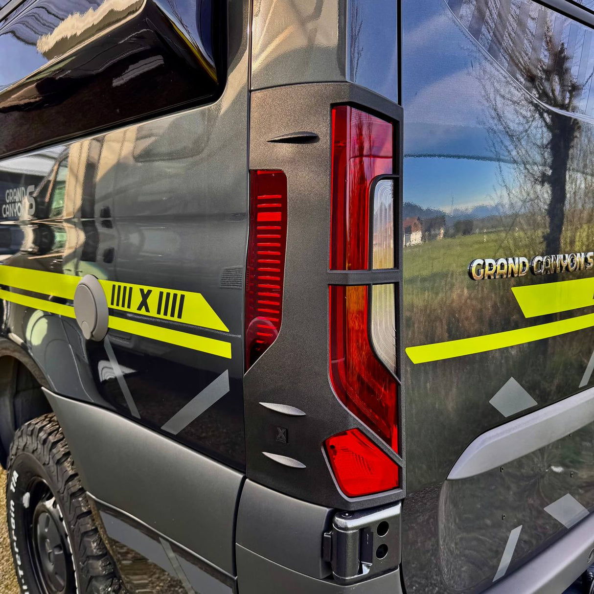 For Mercedes-Benz Sprinter 907 Rear Light Guards | Tail Light Protectors for Sprinter Vans – Van-X