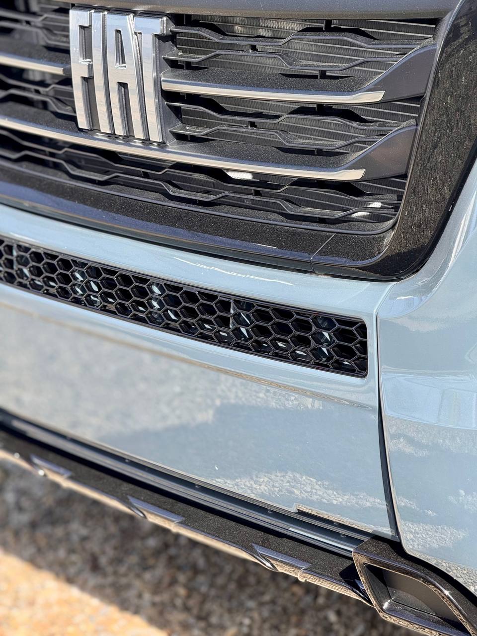 Pare-chocs de Peugeot Boxer en nid d'abeille sans capteurs de stationnement - Noir brillant