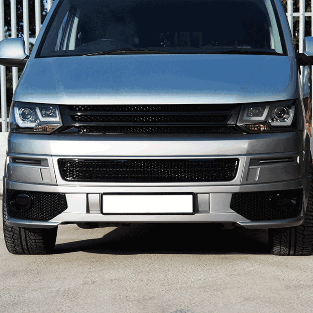 VW T5.1 Honeycomb Bumper Mesh (Gloss Black)