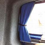 VW T6.1 Transporter Van Conversion Premium Curtains Van-X - Black/Blue