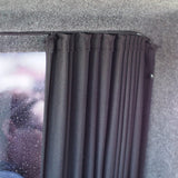 VW T5 Transporter Van Conversion Premium Curtains Van-X - Black/Grey