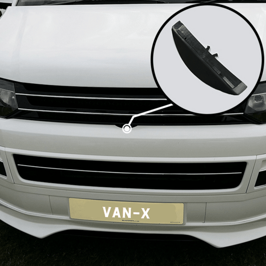 Front Badgeless Grille For VW Volkswagen T5.1 (Piano Black)