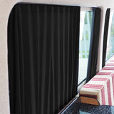 VW Crafter Premium Window Curtains Van-X - Black/Black