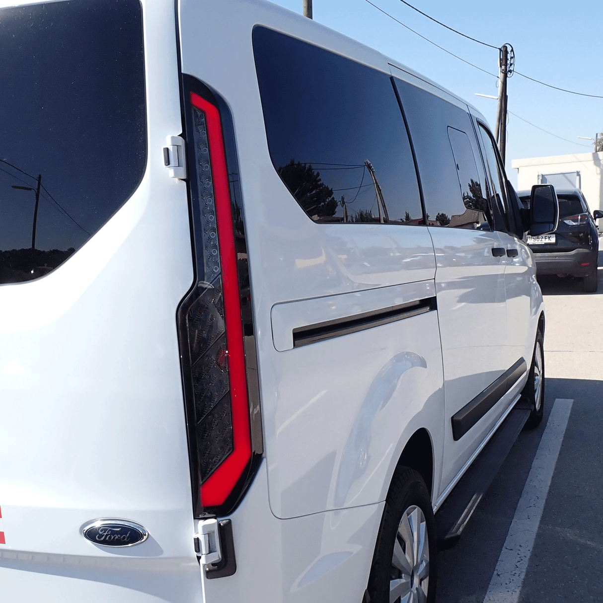 For Transit Custom MK1 LED Rear Lights Tail Lights – Sequential Indicators with Smoked Lenses