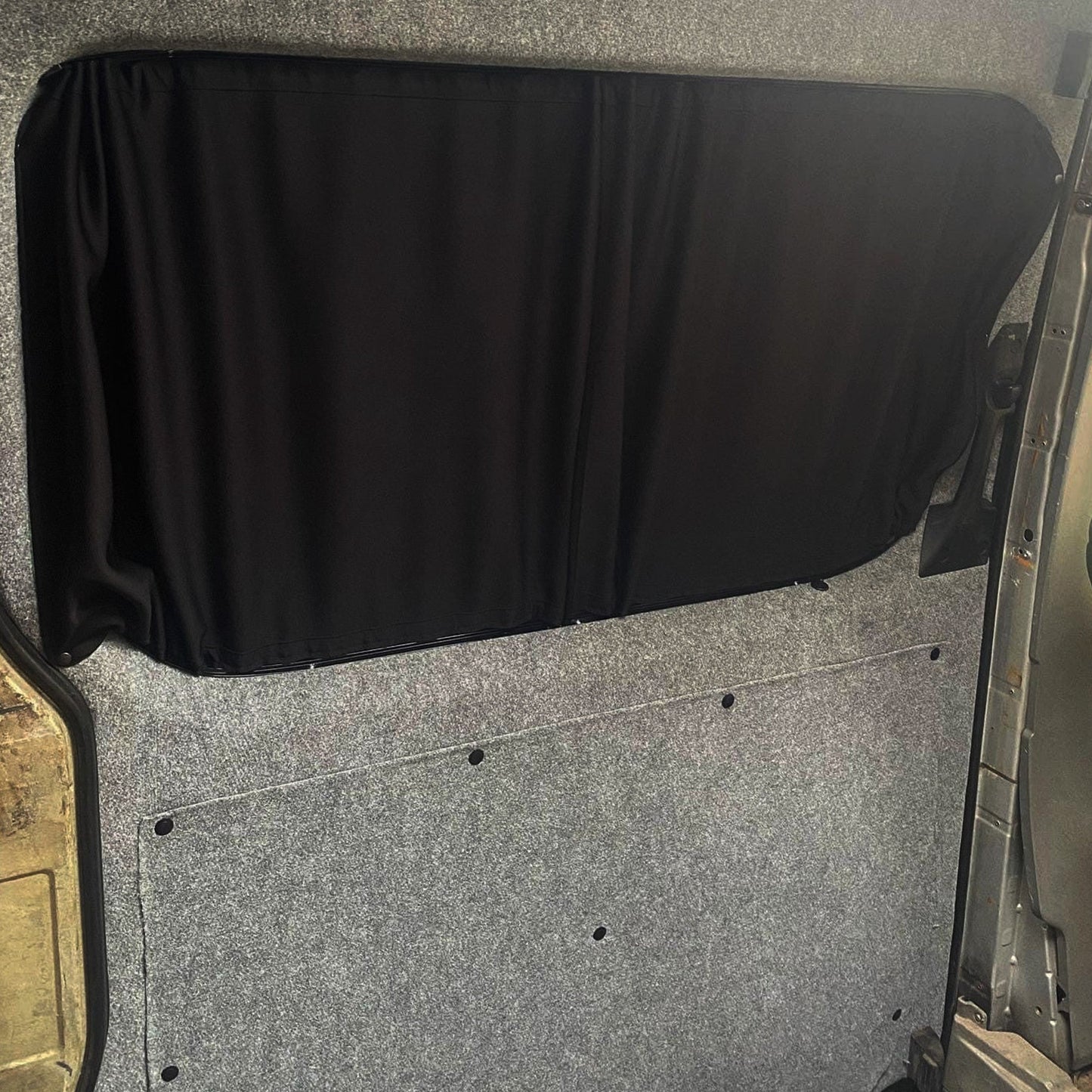 Mercedes Sprinter Premium Window Curtains Van-X - Black/Black