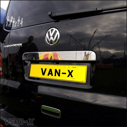 Number Plate Trim For Tailgate VW T5 Transporter Stainless Steel