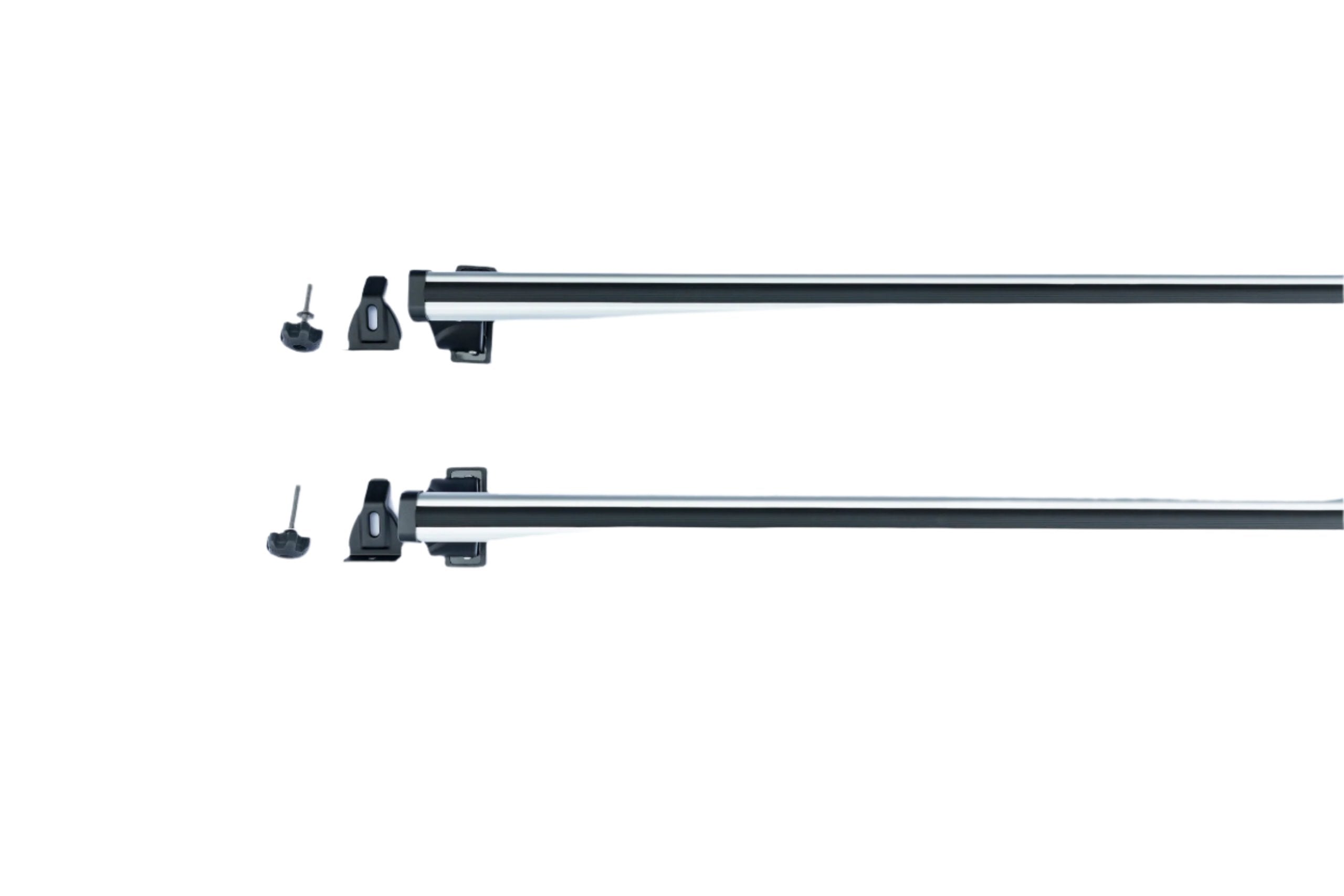Barres De Toit MENABO Tema Pour VW T6 Transporter (à Partir De 2015) | Aluminium | Longueur 150 Cm | Fixation Points D'origine - 6