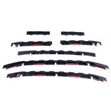 Ford Transit Custom Front Grille Trims Matte Black Front Styling (7Pcs) 2012 - 2018 MK1