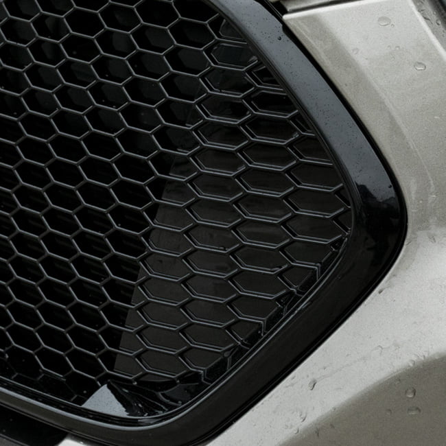 Per Ford Transit Set completo di griglie anteriori personalizzate Nuova forma Griglia superiore nera lucida, SOLO pacchetto griglia inferiore nero opaco Verniciato e pronto per il montaggio