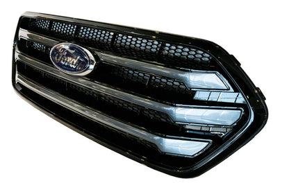 Ford Transit Custom Front Grille OEM Style New Shape (Matte Black Base)