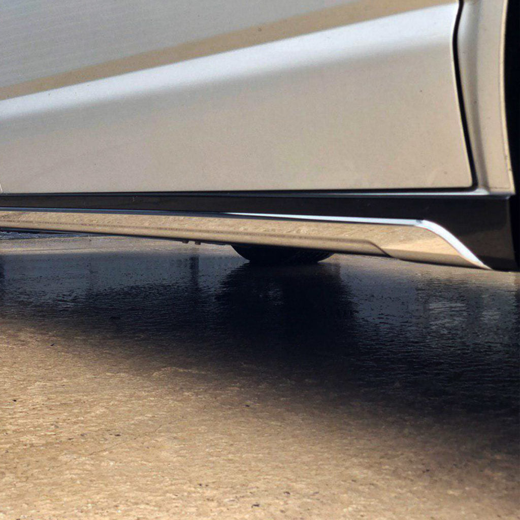 VW T5, T5.1 SWB Side Skirts Reflex Silver Plastic