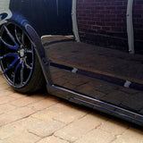 VW T6.1 Transporter SWB ABS Side Skirts Painted In Deep Black