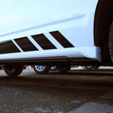 VW T6 SWB Side Skirts Candy White Plastic