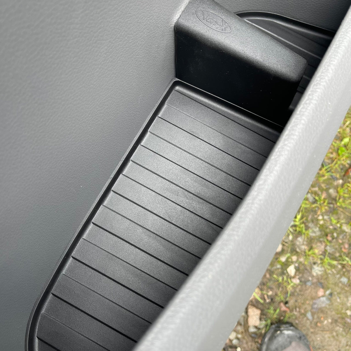 VW T6.1 Transporter Rubber Door Liner Pocket Inserts Black Campervan Conversion