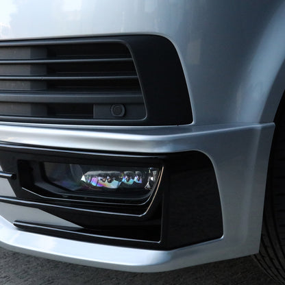 VW T6 Transporter Front Bumper Sportline Style Spoiler + Splitter Painted and ready to fit in 3 colour options