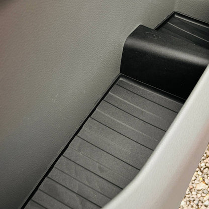 VW Crafter New Shape Rubber Door Liner Pocket Inserts Black