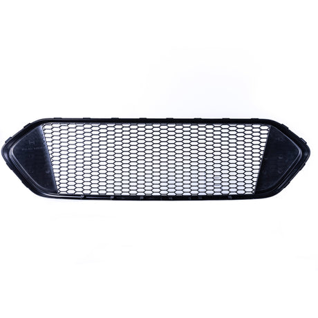 For Ford Transit Custom Honeycomb Grille Set - Gloss Black Top & Matte Black Lower - Ready to Fit