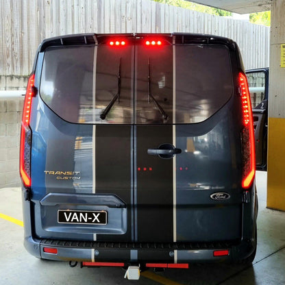 For Transit Custom Van MK2 Sequential Indicator LED Rear Lights Smoked Lenses