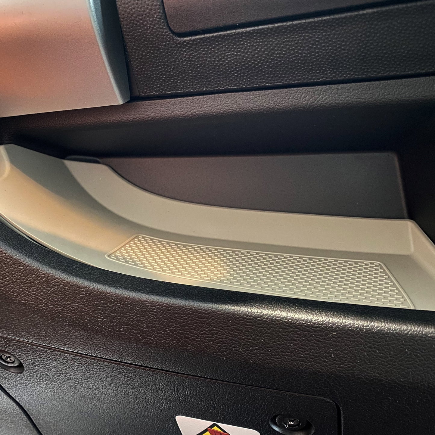 Fiat Ducato Lower Dashboard Rubber Inserts/Mats Light Grey LHD