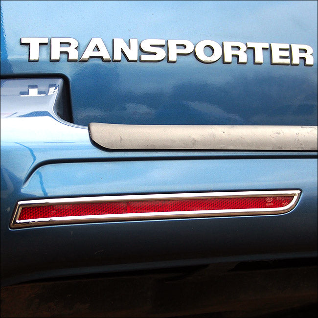 Barndoor Rear Bumper Reflector Trims For VW T6 Transporter (Gift Idea)