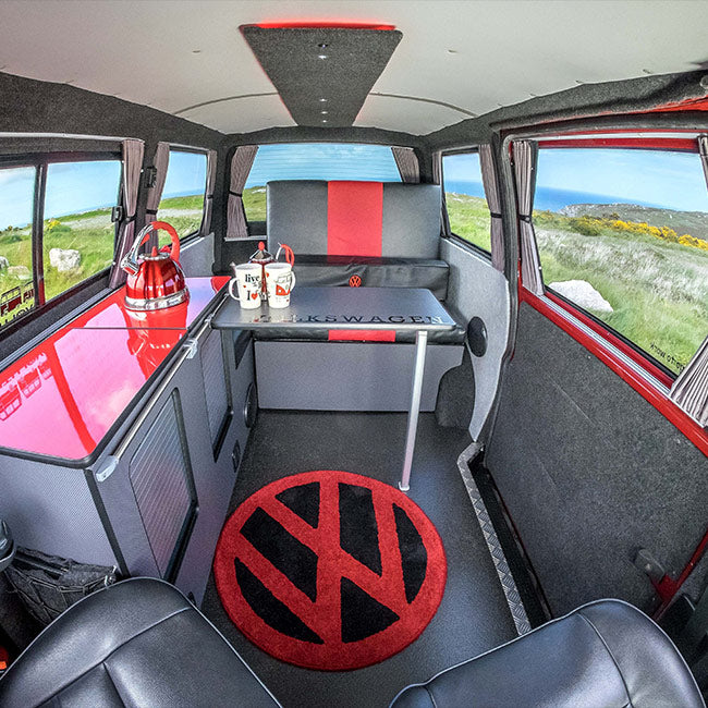 VW Volkswagen T6 Premium 1 x Tailgate Window Curtain Van-X