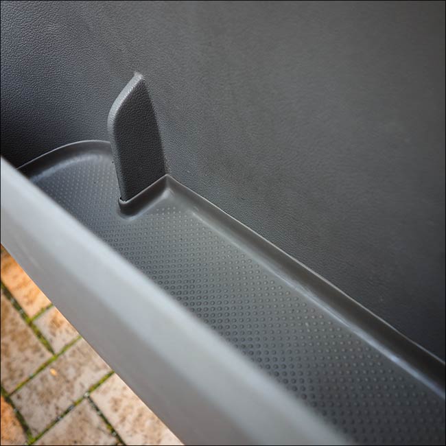 VW T5, T5.1 Inserti tasche porta, gomma, rivestimento porta (grigio) Doppio passeggero + conducente *IN VENDITA* Stile interno