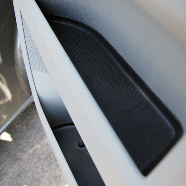 VW T5, T5.1 Door Pocket Inserts, Rubber, Door Liner (Black) Both Captain Seats Interior Styling ideal presents
