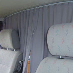 Cab Divider Curtain Kit - 118cm Length (Premium Blackout)