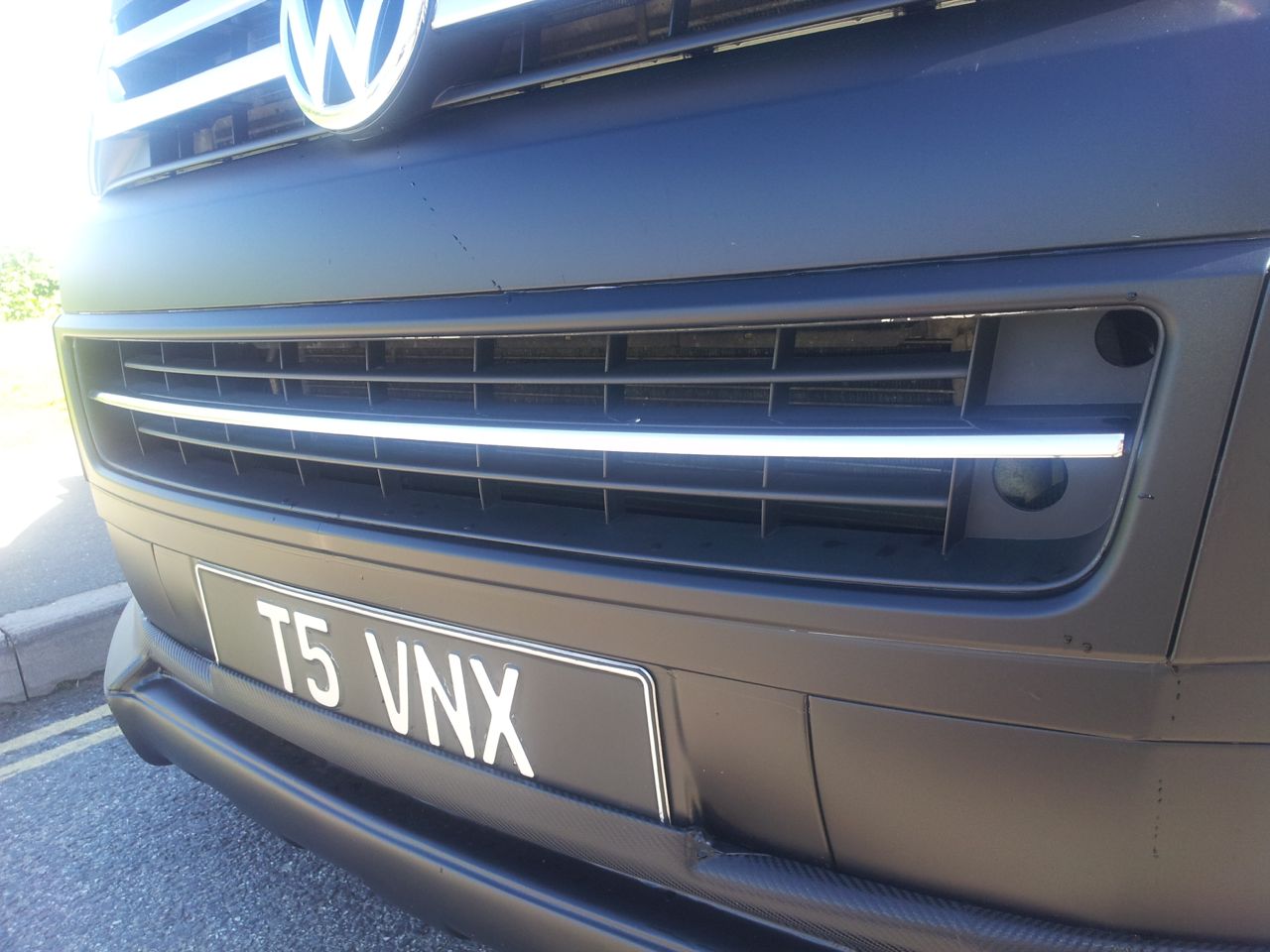 VW T5.1 Front Bumper Grille Trim Stainless Steel