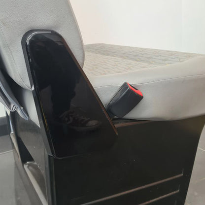 VW T6 Twin Seat Hinge Caps + Arm rest Styling Caps Piano Black Interior Styling