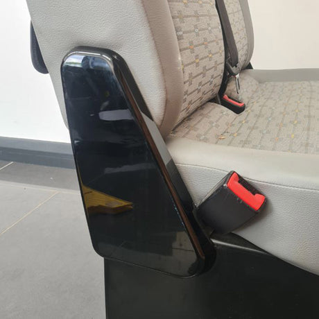 VW T5, T5.1 Twin Seat Hinge Caps + Arm rest Caps Piano Black