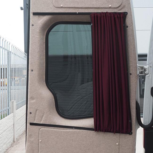 VW Crafter Premium 1 x Barndoor Window Curtains Van-X