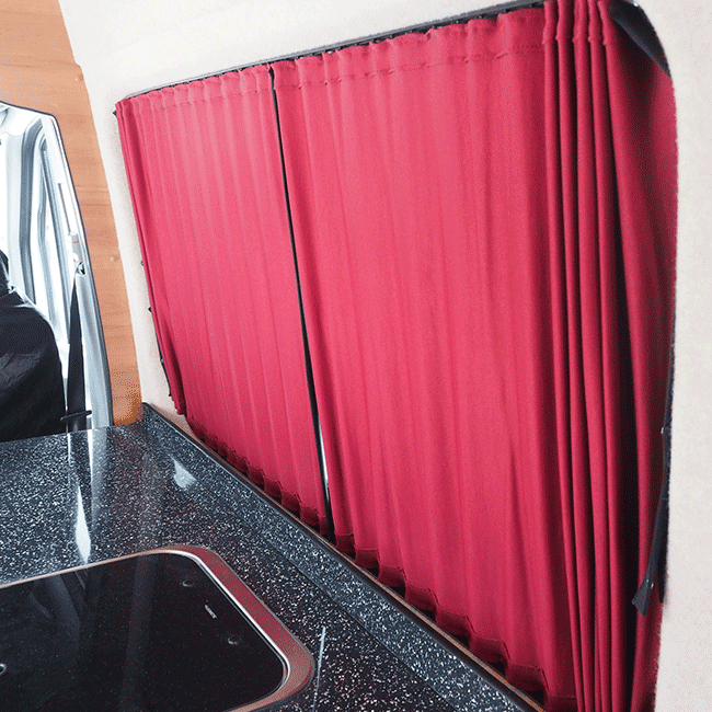 VW Crafter Premium 1 x Side Window Curtains Van-X