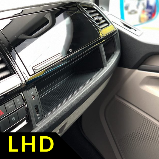 Tappetini interni inferiori per cruscotto VW T6 Transporter/copertura Dash Tidy LHD Montaggio diretto per camper