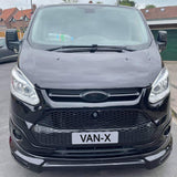 Voor Ford Transit Custom Honeycomb Front Grille – Gloss Black Upgrade voor MK1 (2012-2018)