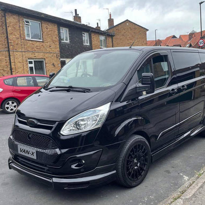 For Ford Transit Custom Front Grille Honeycomb Modified 2012 - 2018 MK1 Gloss Black Painted and Ready to Fit