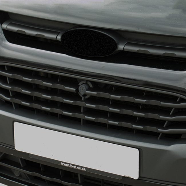 For Ford Transit Custom Matte Black Front Grille Trims (7Pcs) - MK1 (2012-2018) - Ready to Fit