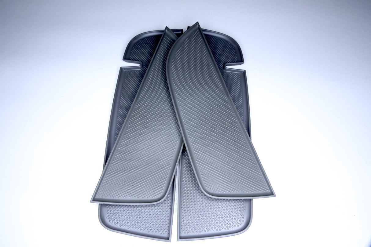 VW T5, T5.1 NEW Door Pocket Inserts, Rubber, Door Liner Double Passenger (Dark Grey)